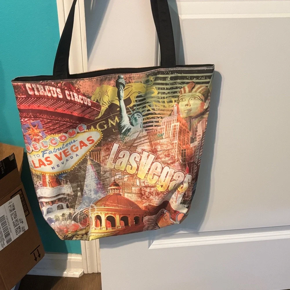 Las Vegas Themed Tote Bag